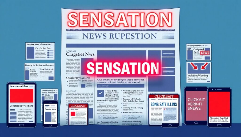 Стратегии выдачи сенсаций в цифровой версии новостной газеты - иллюстрация