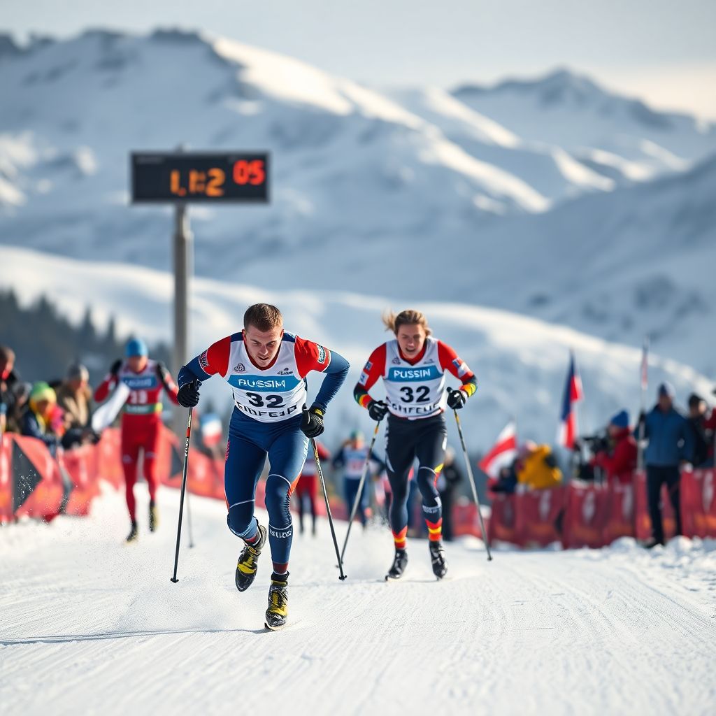 Русские лыжники буксуют в спринте на Тур де Ски: 0,12 секунды для Коростелева