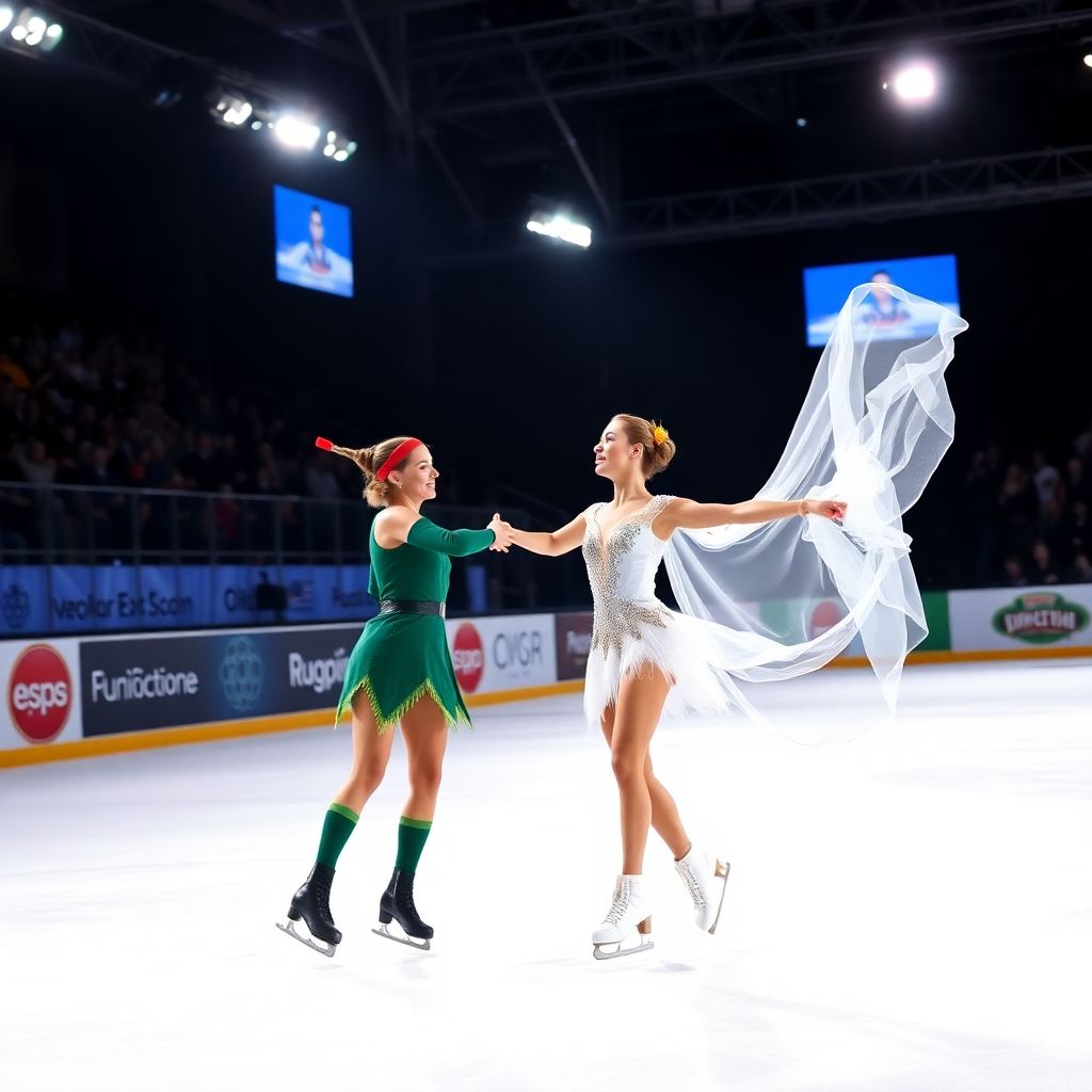 Фото со съемок шестого выпуска Ледникового периода: Загитова и Туктамышева